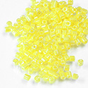 Czech Glass Seed Bead - 2 Cut Hex 10/0 YELLOW LUSTER 88110