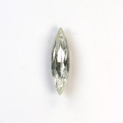Glass Point Back Foiled Tin Table Cut (TTC) Stone - Navette 24x6MM CRYSTAL