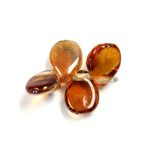 Preciosa Czech Pressed Glass Bead - Pip 5x7MM AMBER CRYSTAL (23401)