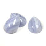 Gemstone Cabochon - Pear 18x13MM BLUE LACE AGATE