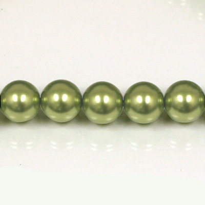 Czech Glass Pearl Bead - Round 03MM DK OLIVE 70458