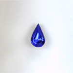 Glass Point Back Foiled Tin Table Cut (TTC) Stone - Pear 08x4.8MM SAPPHIRE