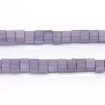 Fiber Optic Synthetic Cat's Eye Bead - Smooth Cube 04x4MM CAT'S EYE TANZANITE