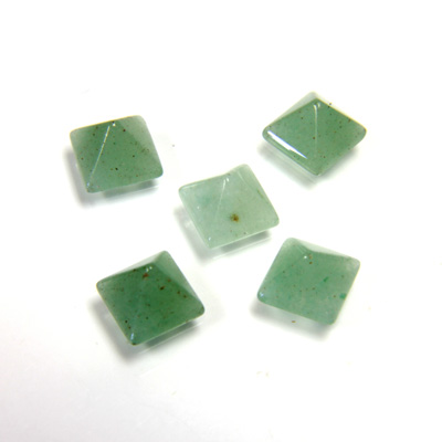 Gemstone Cabochon - Square Pyramid Top 06x6MM AVENTURINE