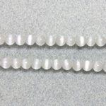 Fiber-Optic Synthetic Bead - Cat's Eye Smooth Round 04MM CAT'S EYE WHITE