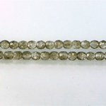 Czech Glass Fire Polish Bead - Round 04MM CRASHED GREY