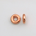 Metalized Plastic Smooth Bead - Ring 10MM COPPER