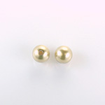 Czech Glass Pearl 1-Hole Ball - 07MM CREME 70414