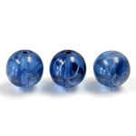 Czech Glass Lampwork Bead - Round 12MM FLAWED MONTANA