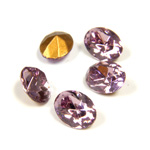 Swarovski Crystal Foiled Point Back Tin Table Cut (TTC) Fancy Stone - Oval 08x6MM LIGHT AMETHYST