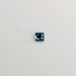 Glass Flat Back Rose Cut Stone - Square 04x4MM MONTANA Foiled