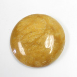 Gemstone Cabochon - Round 35MM YELLOW JASPER