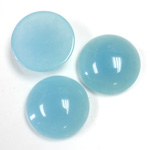 Gemstone Flat Back Cabochon - Round 18MM QUARTZ DYED #136 AMAZONITE