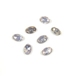 Cut Crystal Point Back Fancy Stone Foiled - Oval 06x4MM OPAL WHITE