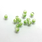 Fiber-Optic 1-Hole Ball - 04MM CAT'S EYE LT GREEN