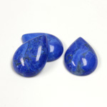 Gemstone Cabochon - Pear 18x13MM HOWLITE DYED LAPIS