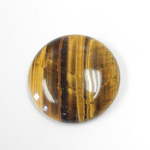 Gemstone Cabochon - Round 30MM TIGEREYE