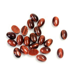 Gemstone Cabochon - Oval 06x4MM TIGEREYE RED