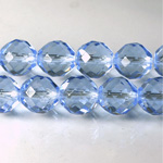 Czech Glass Fire Polish Bead - Round 12MM LT SAPPHIRE