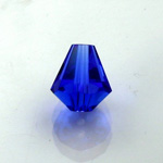 Chinese Cut Crystal Bead - Cone 06x5MM SAPPHIRE