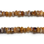 Plastic  Bead - Mixed Color Irregular Chip BROWN AGATE
