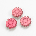 Glass Flat Back Foiled Mirror - Daisy 10MM MATTE ROSE