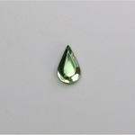 Glass Flat Back Rose Cut Fancy Foiled Stone  - Pear 10x6MM PERIDOT