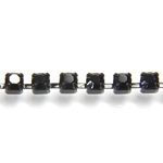 Preciosa Crystal Rhinestone Cup Chain - PP18 (SS8.5) JET-BLACK