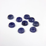 Gemstone Flat Back Single Bevel Buff Top Stone - Round 05MM SODALITE