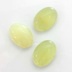 Gemstone Cabochon - Oval 18x13MM JADE OLIVE