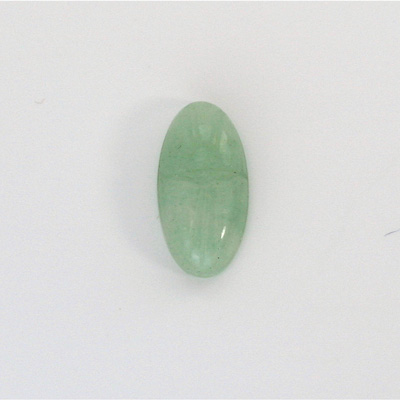 Gemstone Flat Back Carved Scarab 18x9MM AVENTURINE