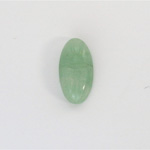 Gemstone Flat Back Carved Scarab 18x9MM AVENTURINE