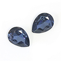 Asfour Crystal Point Back Fancy Stone - Pear 18x13MM DENIM BLUE
