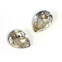 Asfour Crystal Point Back Fancy Stone - Pear 18x13MM GOLD SHADOW