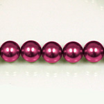 Czech Glass Pearl Bead - Round 06MM PLUM 70099