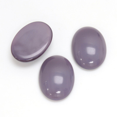 Glass Medium Dome Cabochon - Oval 18x13MM MOONSTONE AMETHYST