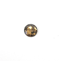 Glass Flat Back Foiled Rauten Rose - Round 07MM SMOKE TOPAZ