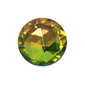Glass Flat Back Foiled Rauten Rose - Round 20MM VITRAIL MEDIUM Coated