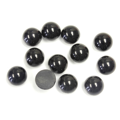 Gemstone Cabochon - Round 07MM BLACK ONYX