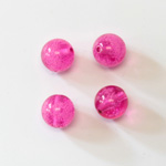 Plastic Bead - Perrier Effect Smooth Round 10MM PERRIER PINK