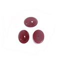 Japanese Glass Medium Dome Opaque Cabochon - Oval 10x8MM BURGUNDY