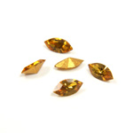Preciosa Crystal Point Back Fancy Stone - Navette 06x3MM TOPAZ