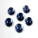 Plastic Flat Back Foiled Cabochon - Oval 10x8MM MONTANA