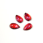 Glass Medium Dome Lampwork Cabochon - Pear 10x6MM MEXICAN OPAL (03560)