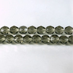 Czech Glass Fire Polish Bead - Round 06MM BLACK DIAMOND