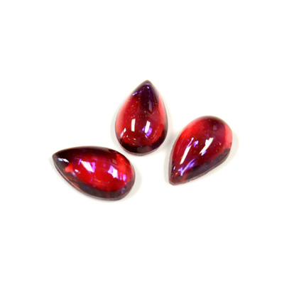 Glass Medium Dome Lampwork Cabochon - Pear 13x8MM MEXICAN OPAL (03560)