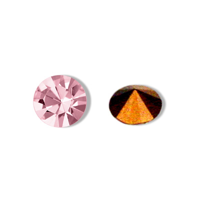 Swarovski Crystal Point Back Foiled Chaton - PP24 LIGHT ROSE