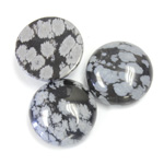 Gemstone Cabochon - Round 18MM SNOWFLAKE OBSIDIAN