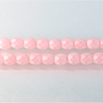 Czech Glass Fire Polish Bead - Round 06MM MATTE LT ROSE 43473