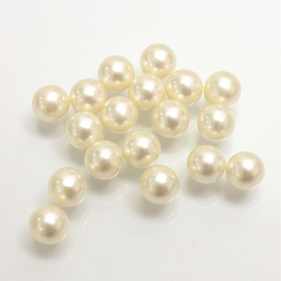 Plastic Pearl No-Hole Ball 06MM CREME